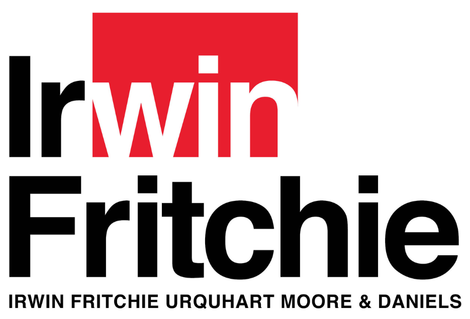 Irwin Fritchie Logo - Black White Red - 935x635px