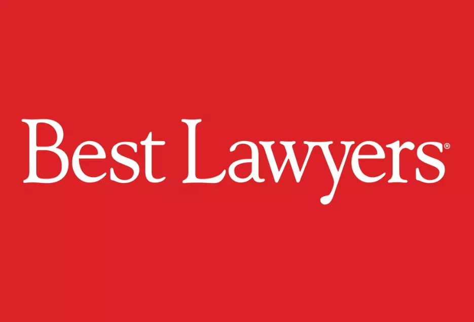 Best Lawyers Logo - White on Red
